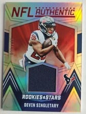 2023 Panini Rookies & Stars NFL Authentic Devin Singletary #NA-DS card