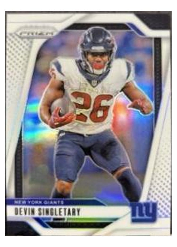 2024 Panini Prizm Base Set Devin Singletary White #213 card