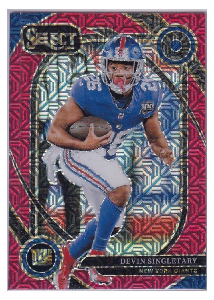 2024 Panini Select Base Set Devin Singletary Red Prizm #250 card