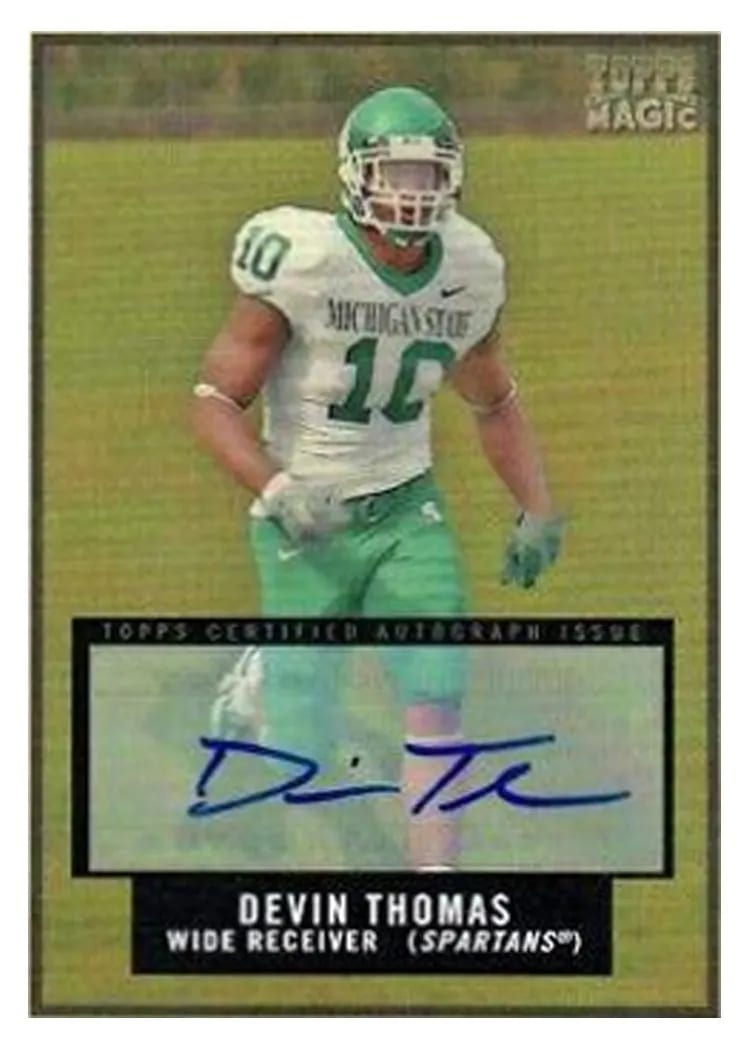 2009 Topps Magic Devin Thomas #161 card