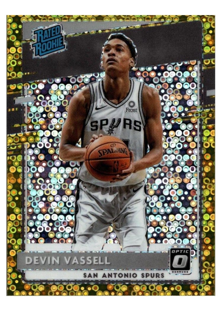 2020-21 Donruss Optic Base Set Devin Vassell #161 card
