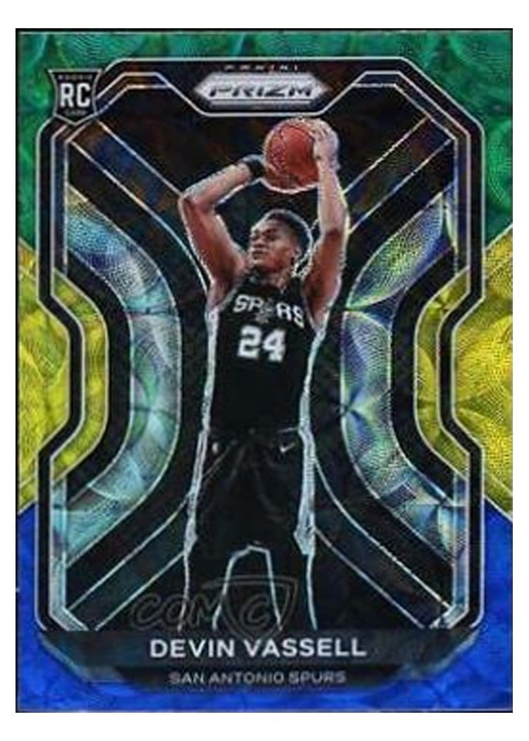 2020-21 Panini Prizm Base Set Devin Vassell #252 card