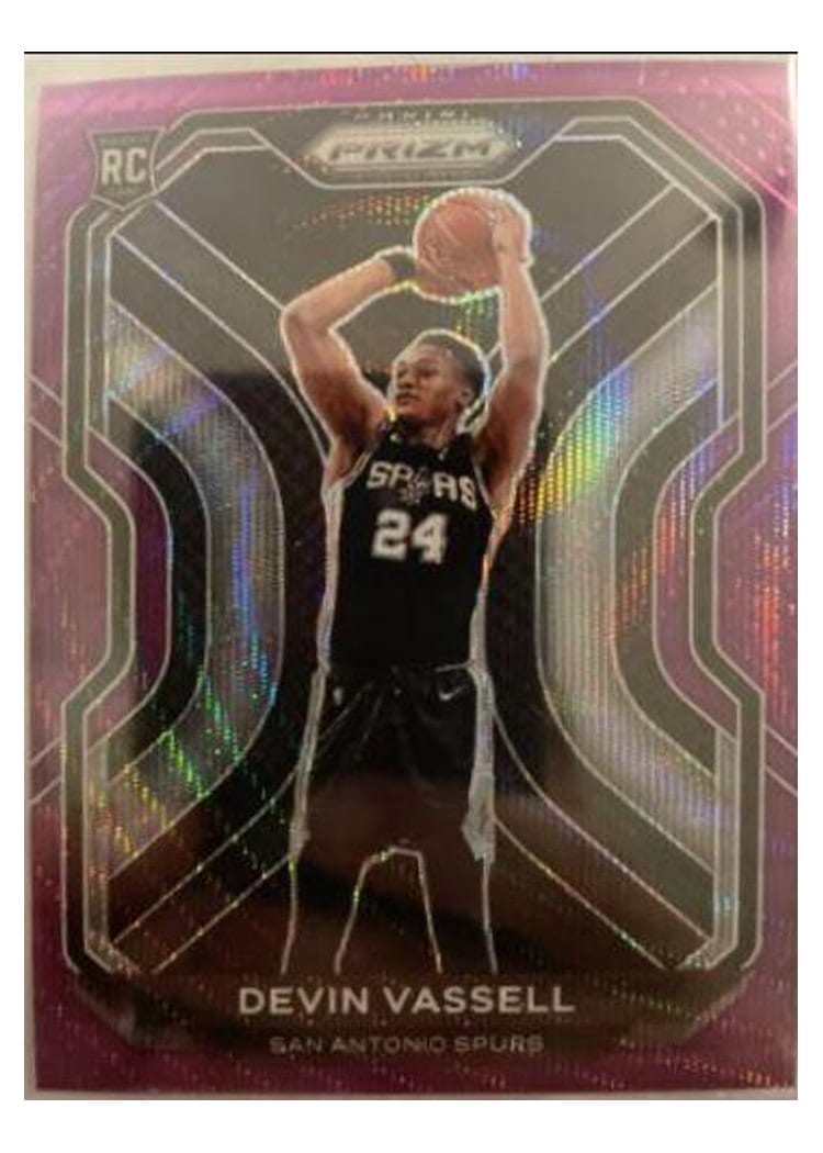 2020-21 Panini Prizm Base Set Devin Vassell #252 card