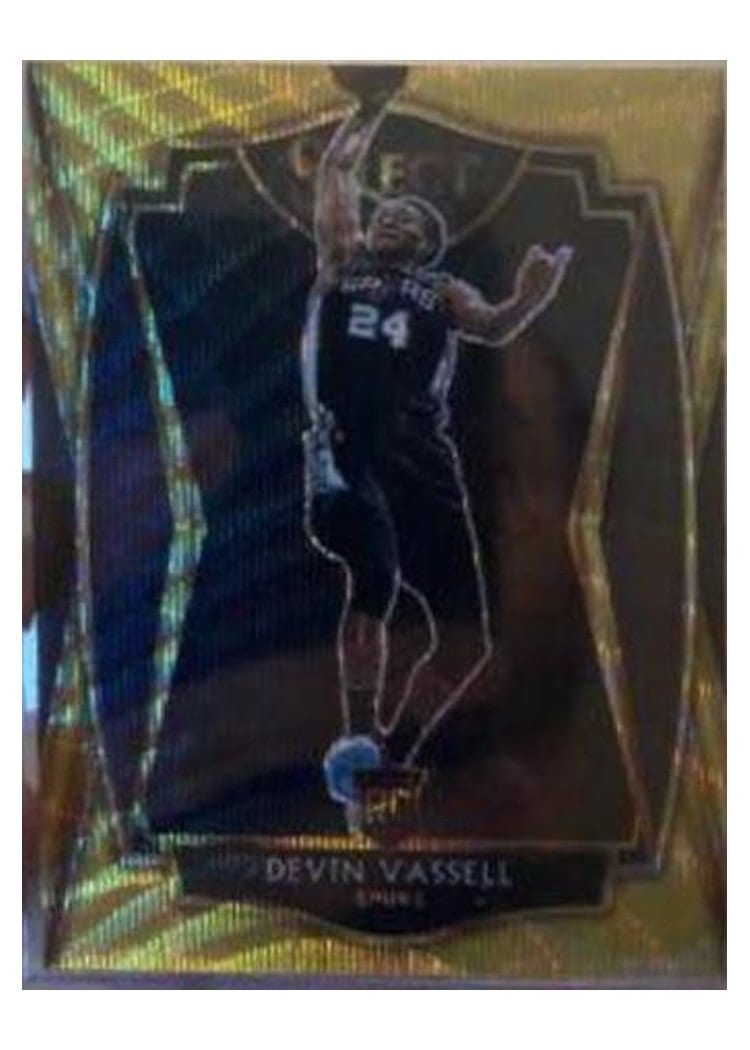 2020-21 Panini Select Base Set Devin Vassell Gold Wave #179 card