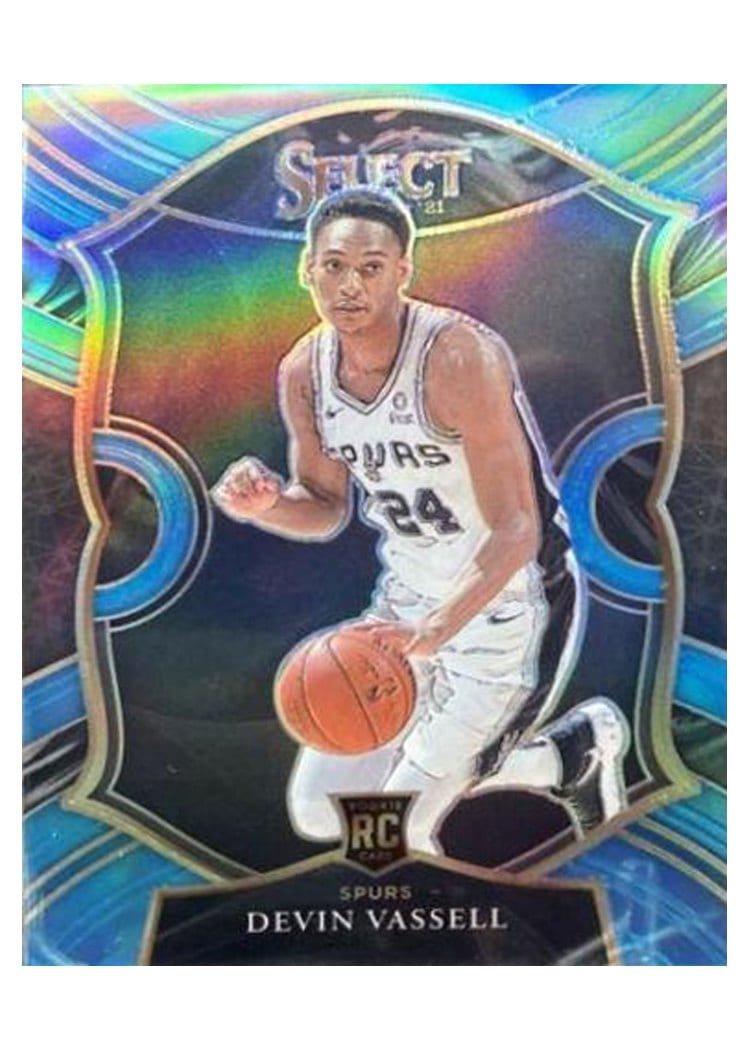 2020-21 Panini Select Base Set Devin Vassell Blue Retail #71 card