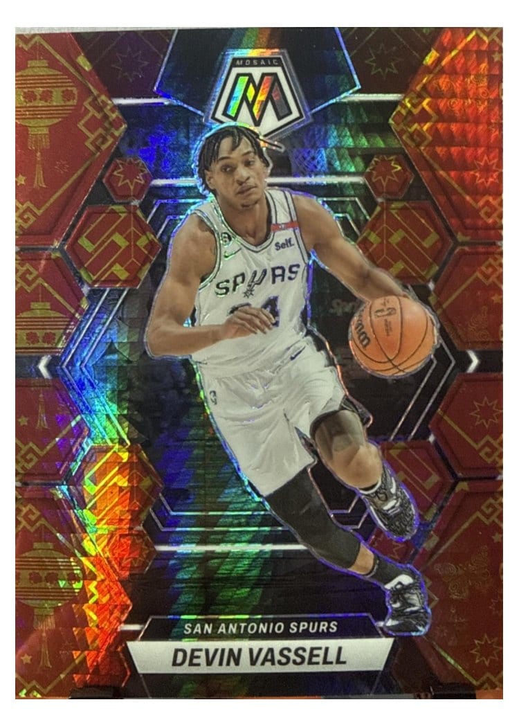2022-23 Panini Mosaic Base Set Devin Vassell #70 card