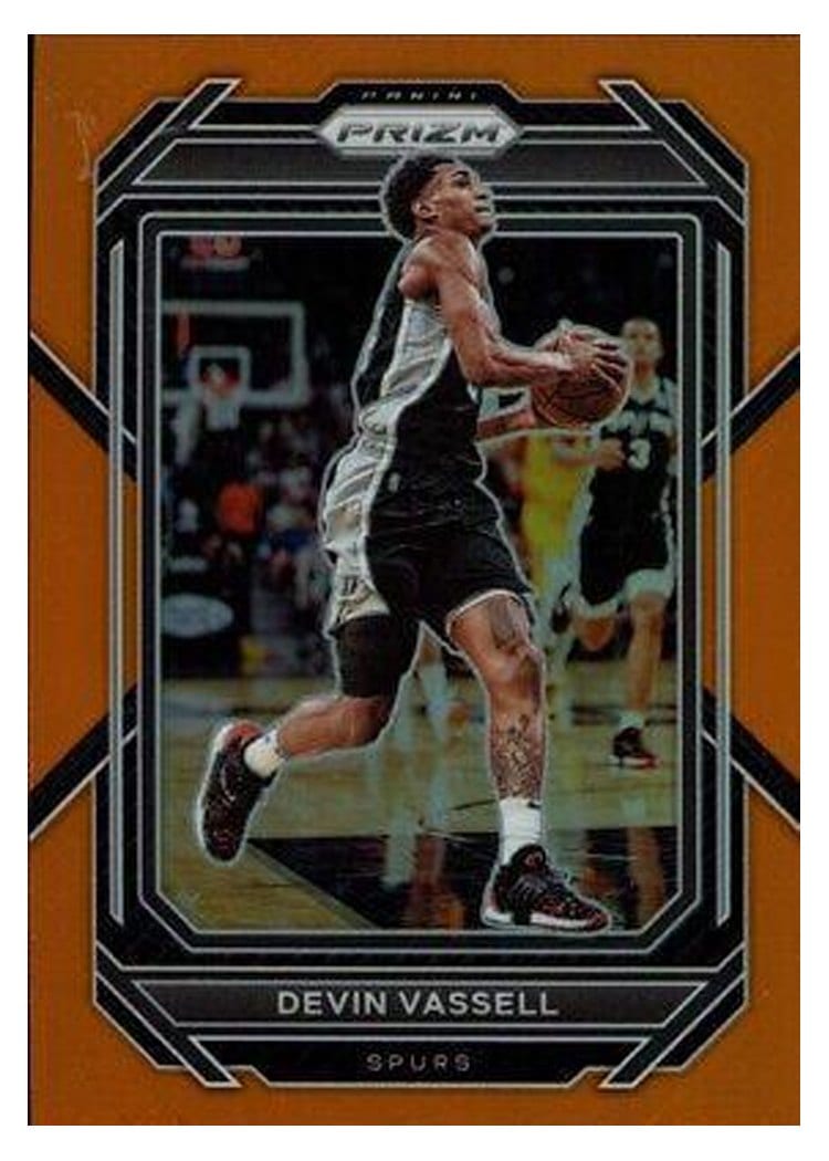 2022-23 Panini Prizm Base Set Devin Vassell #207 card