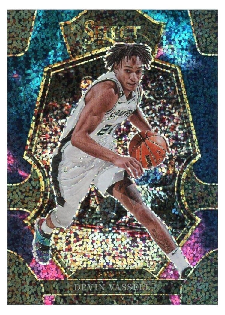 2022-23 Panini Select Base Set Devin Vassell Cosmic Prizm #164 card
