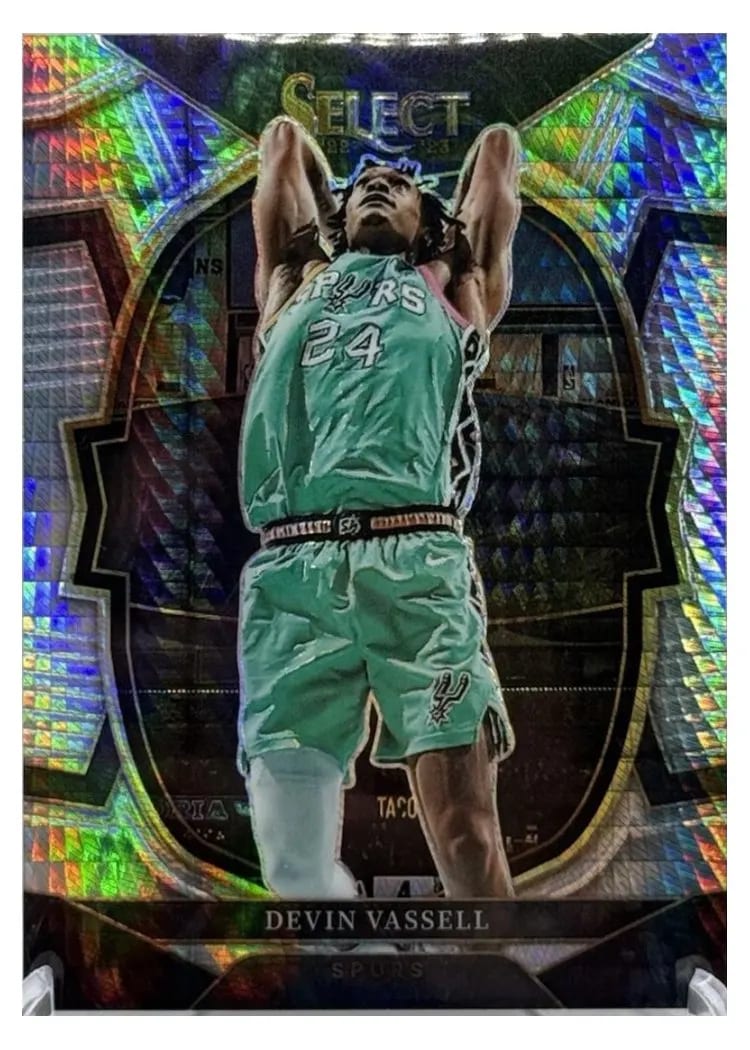 2022-23 Panini Select Base Set Devin Vassell Lucky Envelopes #64 card