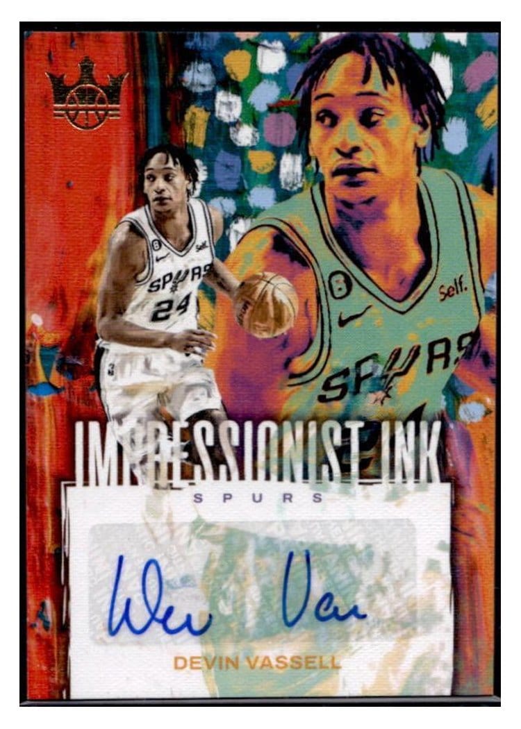 2023-24 Panini Court Kings Impressionist Ink Devin Vassell #II-DEV card