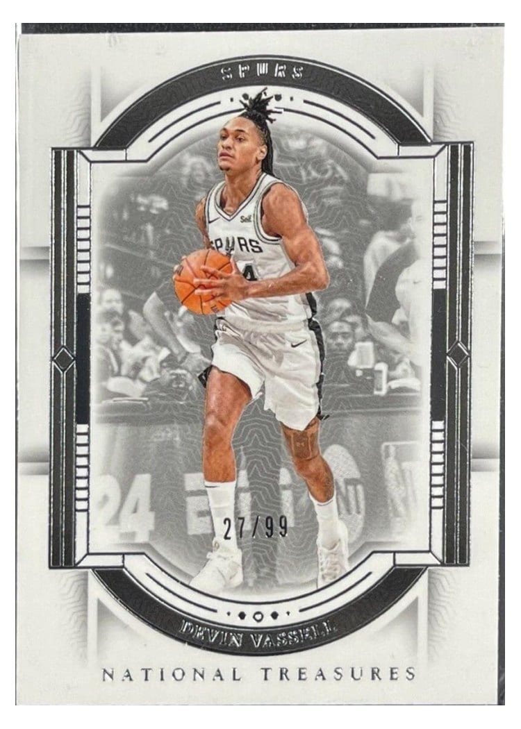 2023-24 Panini National Treasures Base Set Devin Vassell #47 card