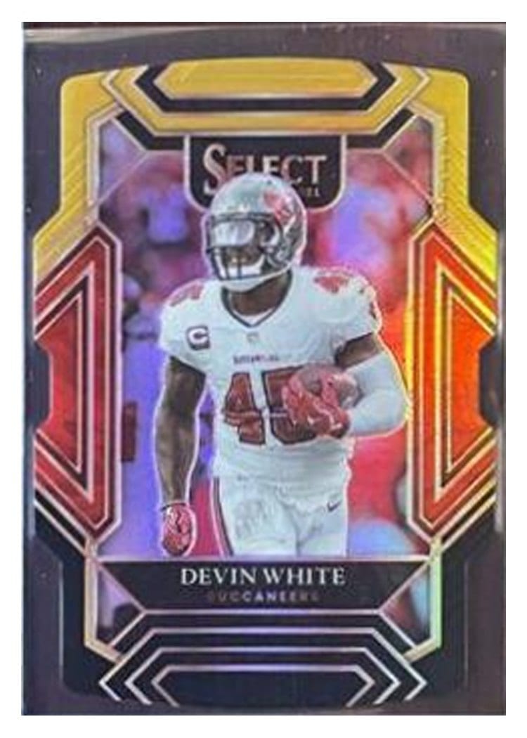2021 Panini Select Base Set Devin White Black Gold Die Cut #232 card