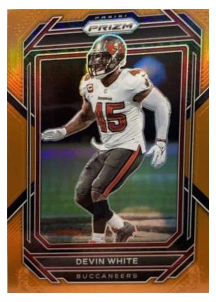 2022 Panini Prizm Base Set Devin White Orange #279 card