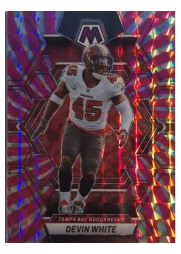 2023 Panini Mosaic Base Set Devin White Pink Swirl #231 card