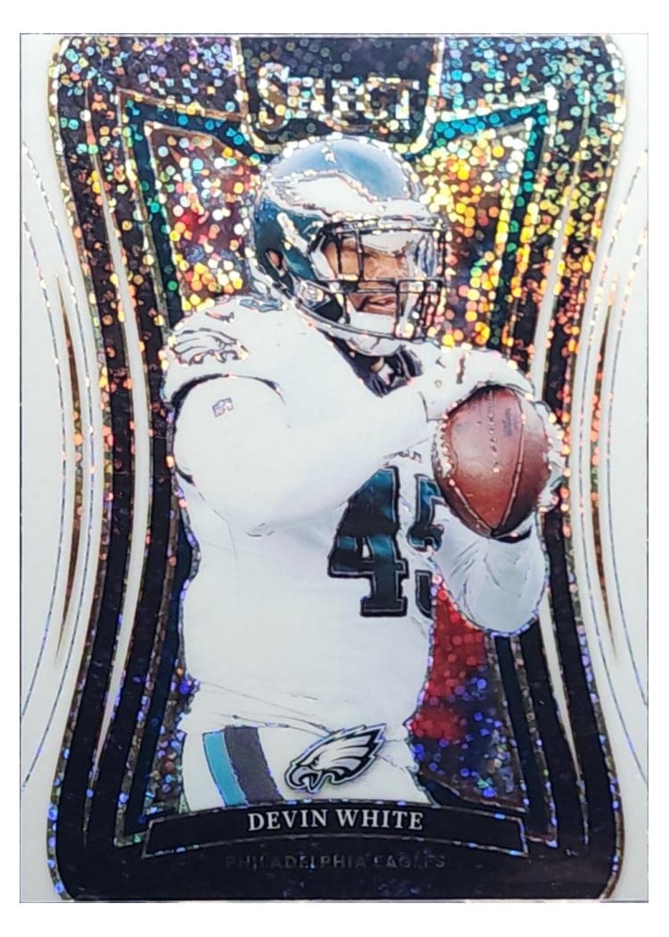 2024 Panini Select Base Set Devin White White Sparkle Prizm #332 card