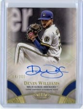 2021 Topps Tier One Break Out Autographs Devin Williams #BOA-DWI card