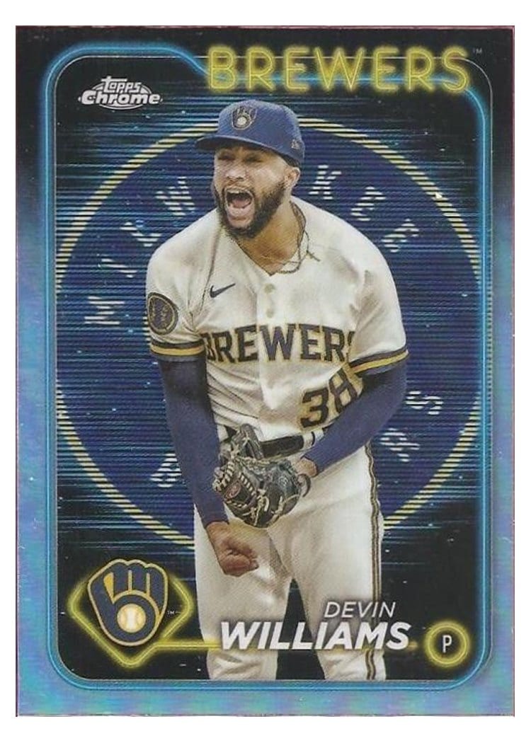 2024 Topps Chrome Base Set Devin Williams #103 card
