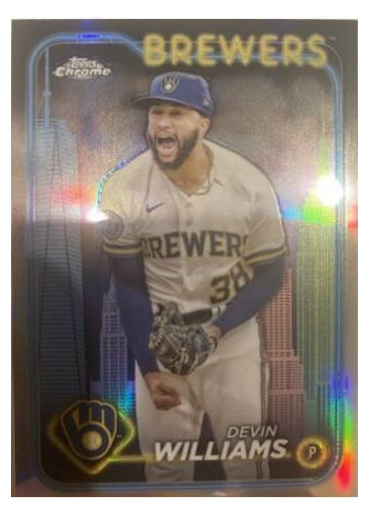 2024 Topps Chrome Base Set Devin Williams #103 card