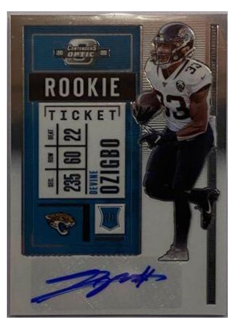 2020 Panini Contenders Optic Base Set Devine Ozigbo Autograph #198 card