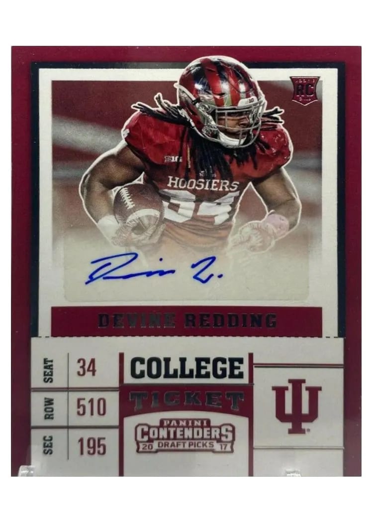 2017 Panini Contenders Draft Picks Devine Redding #255 card