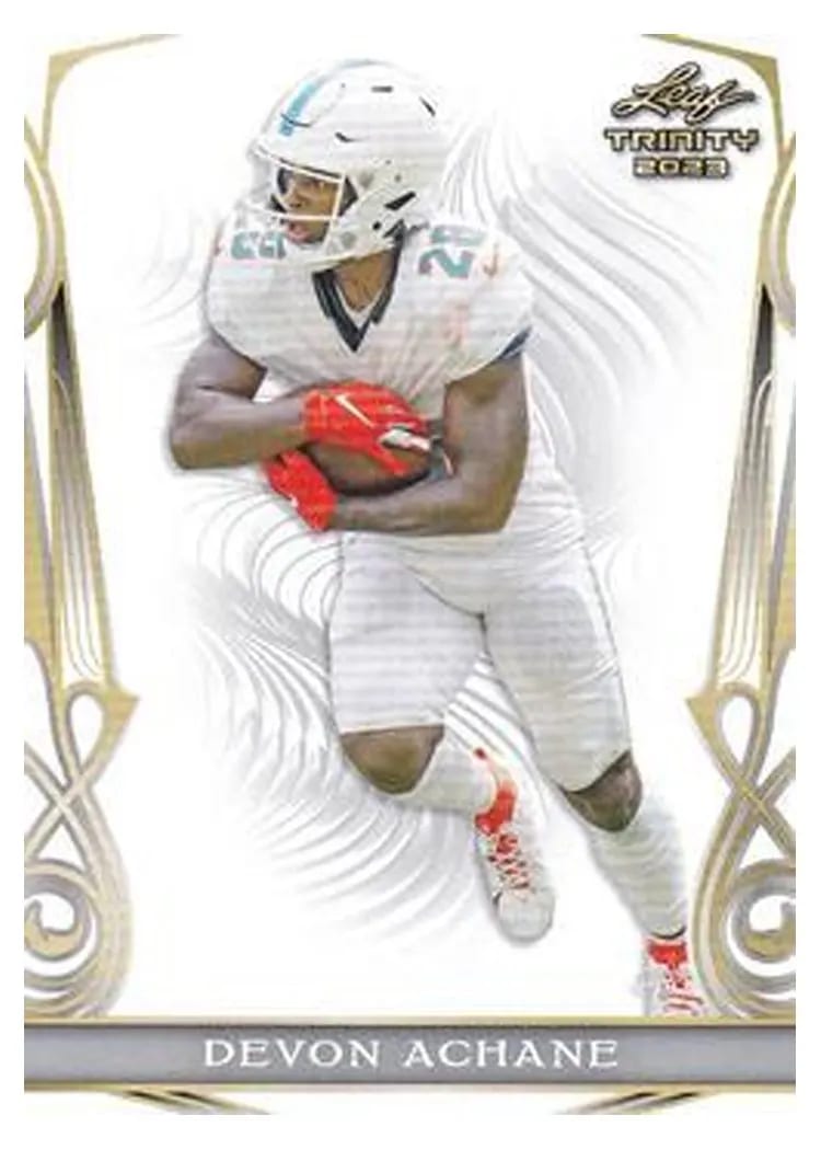 2023 Leaf Trinity Mega Box Devon Achane #73 card