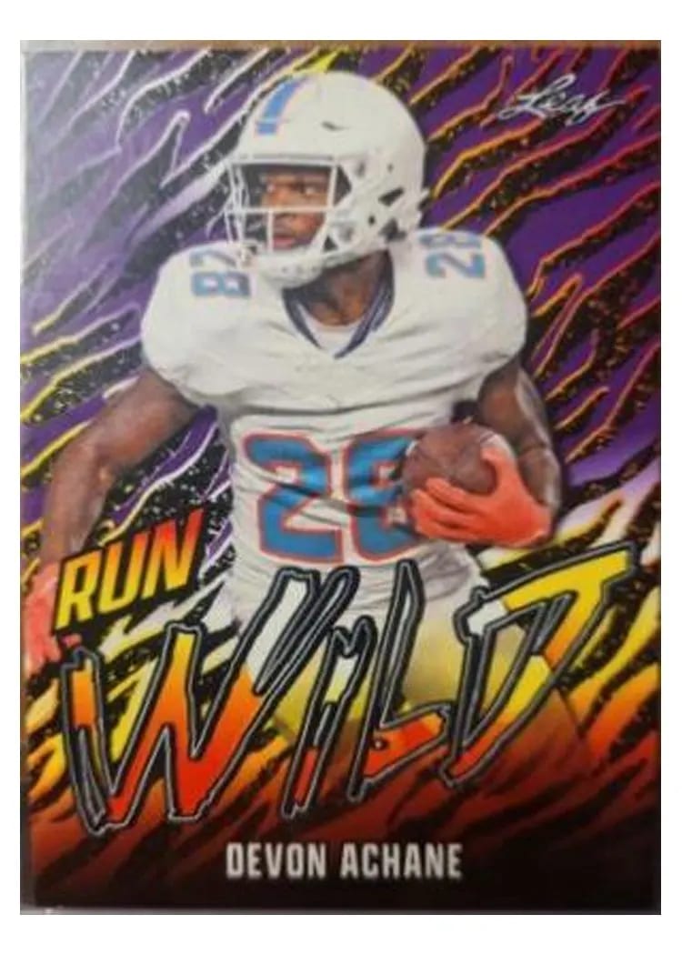 2024 Leaf Run Wild Devon Achane Blue #RW-5 card