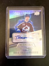 2021-22 Upper Deck Credentials Main Stage Signatures Devon Toews #BTS-DT card