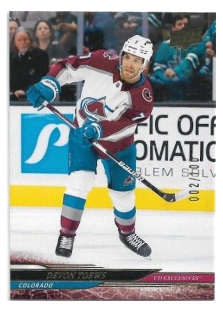2024-25 Upper Deck Base Set Devon Toews #287 card