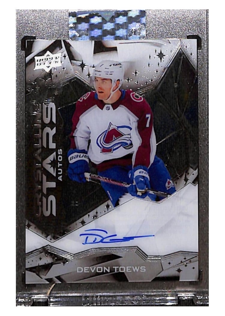 2024-25 Upper Deck Clear Cut Crystalline Stars Devon Toews #CSA-DT card