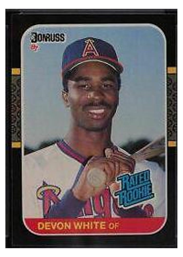 1987 Donruss Devon White #38 card