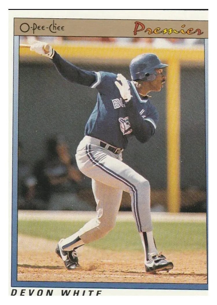 1991 O Pee Chee Premier Devon White #126 card