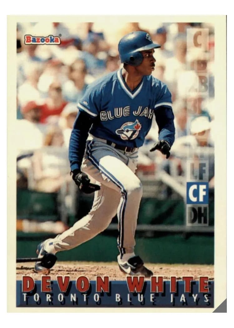 1995 Bazooka Devon White #118 card