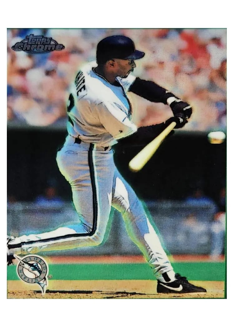 1997 Topps Chrome Devon White #122 card
