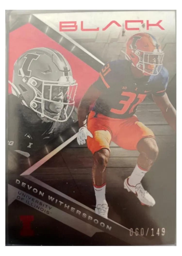 2023 Panini Chronicles Draft Picks Black Devon Witherspoon #12 card