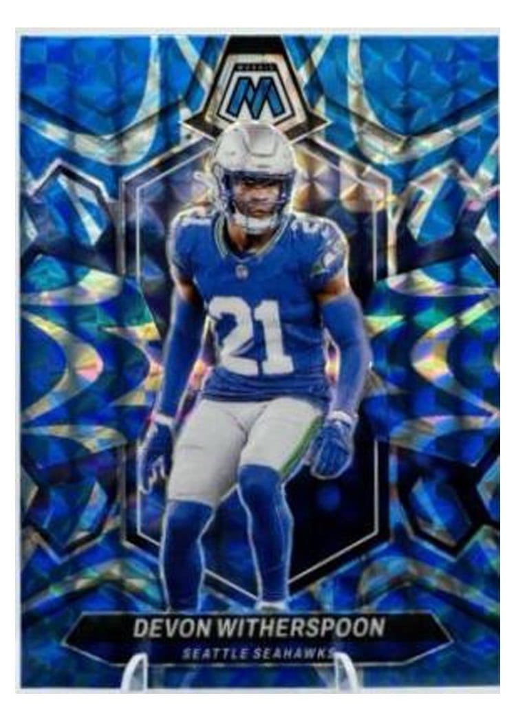 2024 Panini Mosaic Base Set Devon Witherspoon Blue Reactive #202 card
