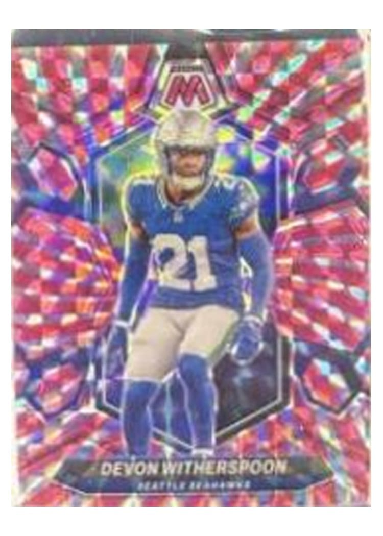 2024 Panini Mosaic Base Set Devon Witherspoon Green Swirl #202 card