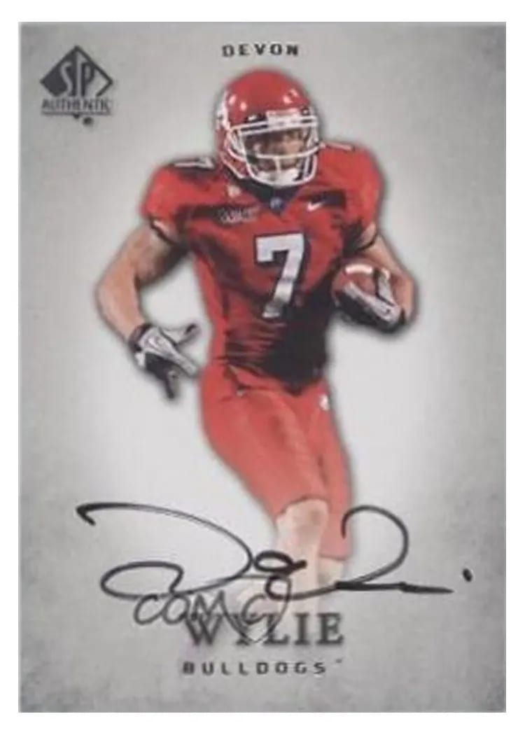 2012 SP Authentic Devon Wylie Autograph #31 card