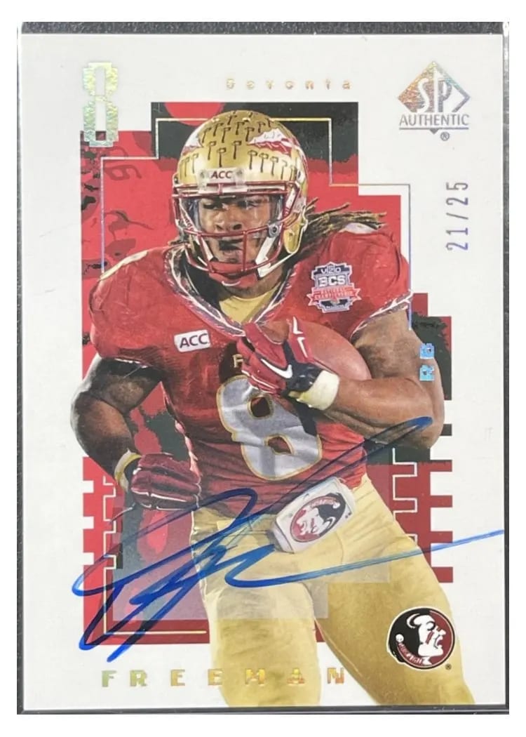 2014 SP Authentic Future Watch Devonta Freeman Autograph #FW-27 card