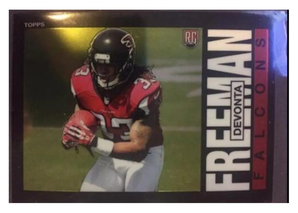 2014 Topps Chrome 1985 Devonta Freeman #35 card