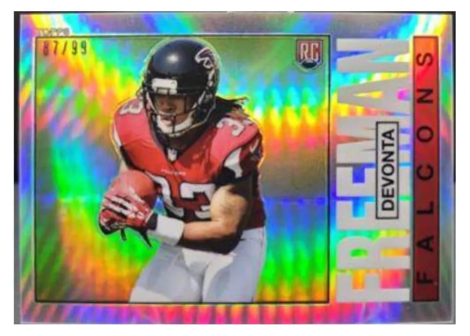 2014 Topps Chrome 1985 Devonta Freeman Refractor #35 card