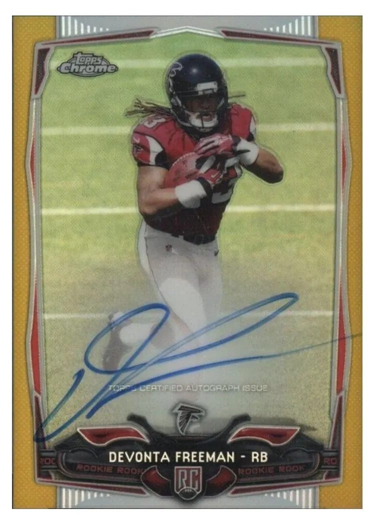 2014 Topps Chrome Mini Devonta Freeman #216 card