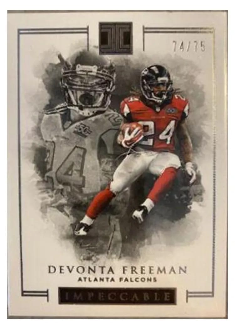 2016 Panini Impeccable Devonta Freeman #36 card