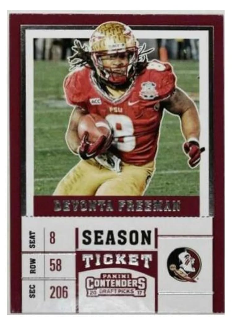 2017 Panini Contenders Draft Picks Devonta Freeman #29 card