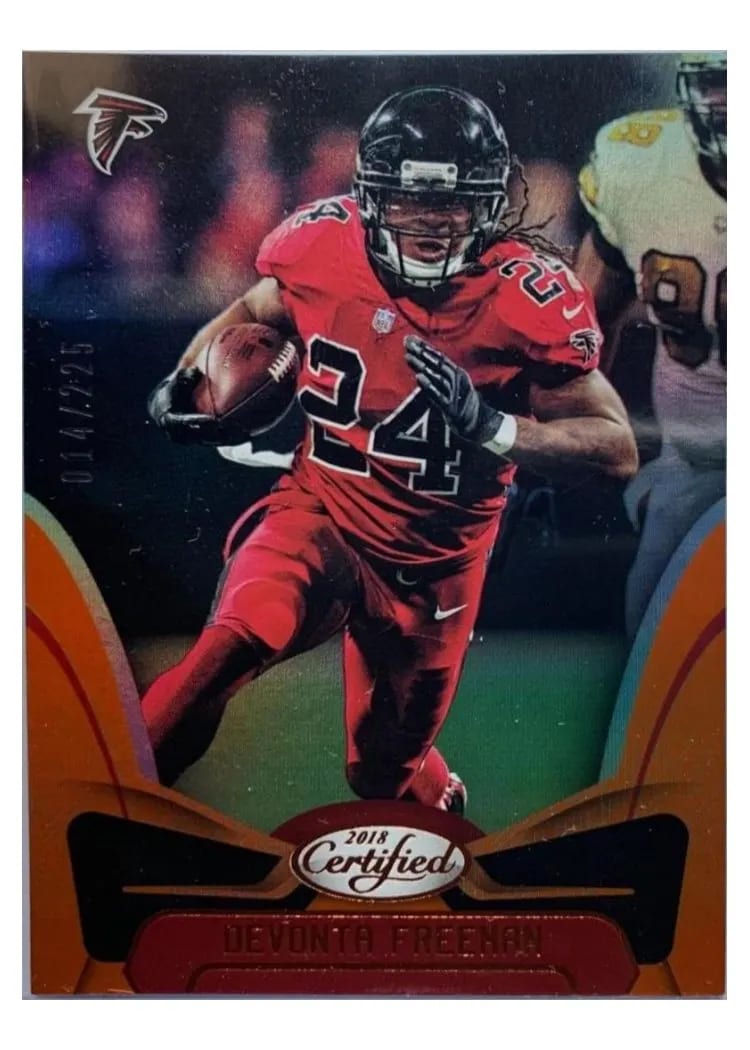 2018 Panini Certified Devonta Freeman Orange #46 card