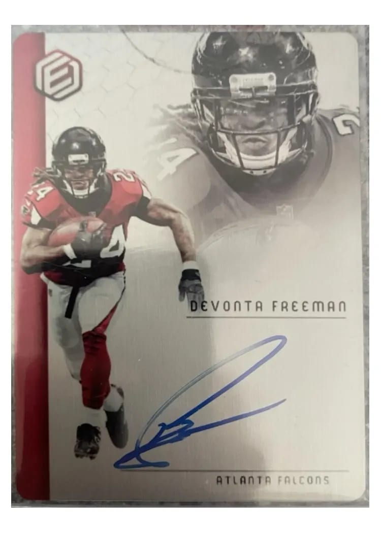 2018 Panini Elements Signatures Devonta Freeman #SS-54 card