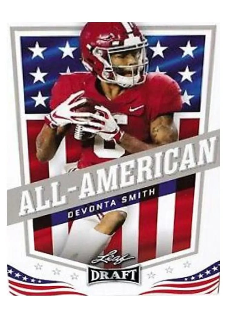 2021 Leaf Draft DeVonta Smith #42 card