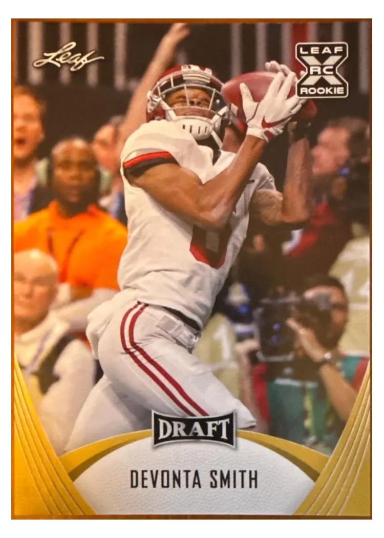 2021 Leaf Ultimate Draft Devonta Smith #26 card