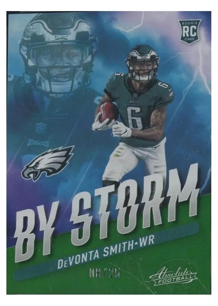 2021 Panini Absolute By Storm DeVonta Smith #BST-7 card