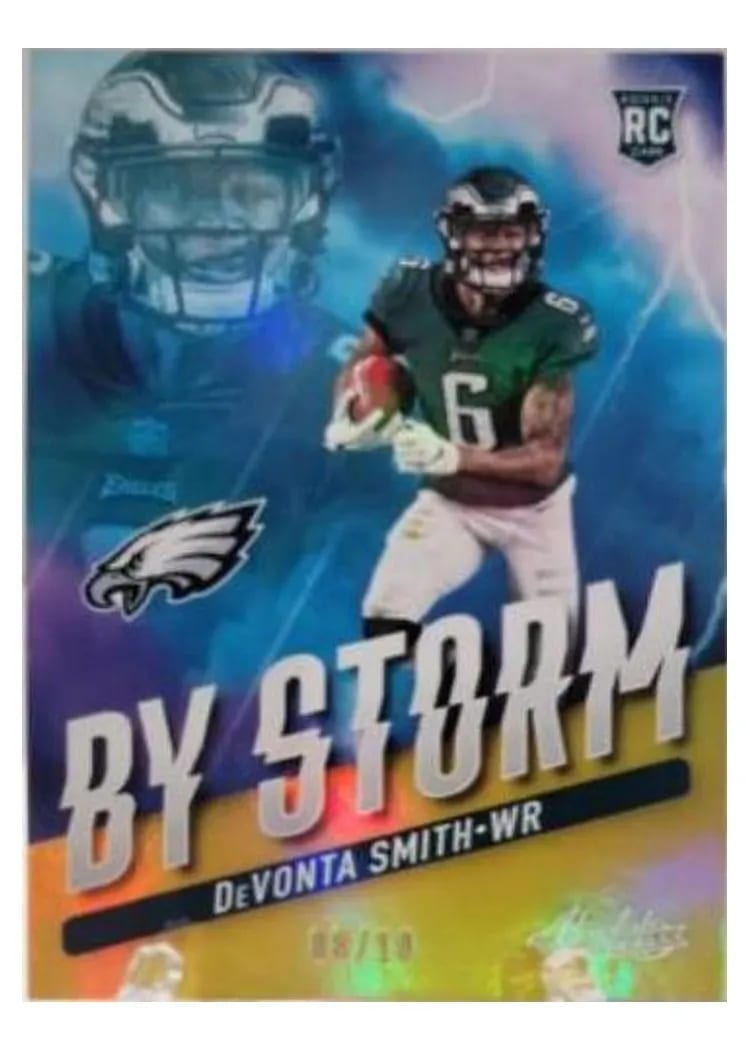 2021 Panini Absolute By Storm DeVonta Smith Gold #BST-7