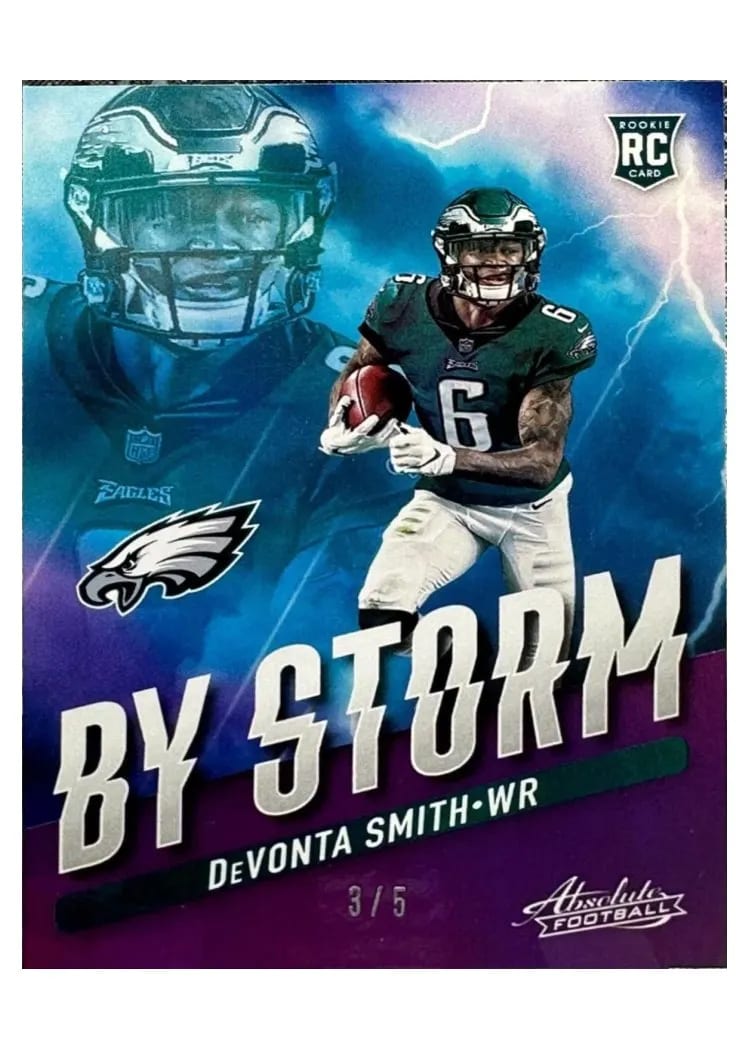 2021 Panini Absolute By Storm DeVonta Smith #BST-7 card